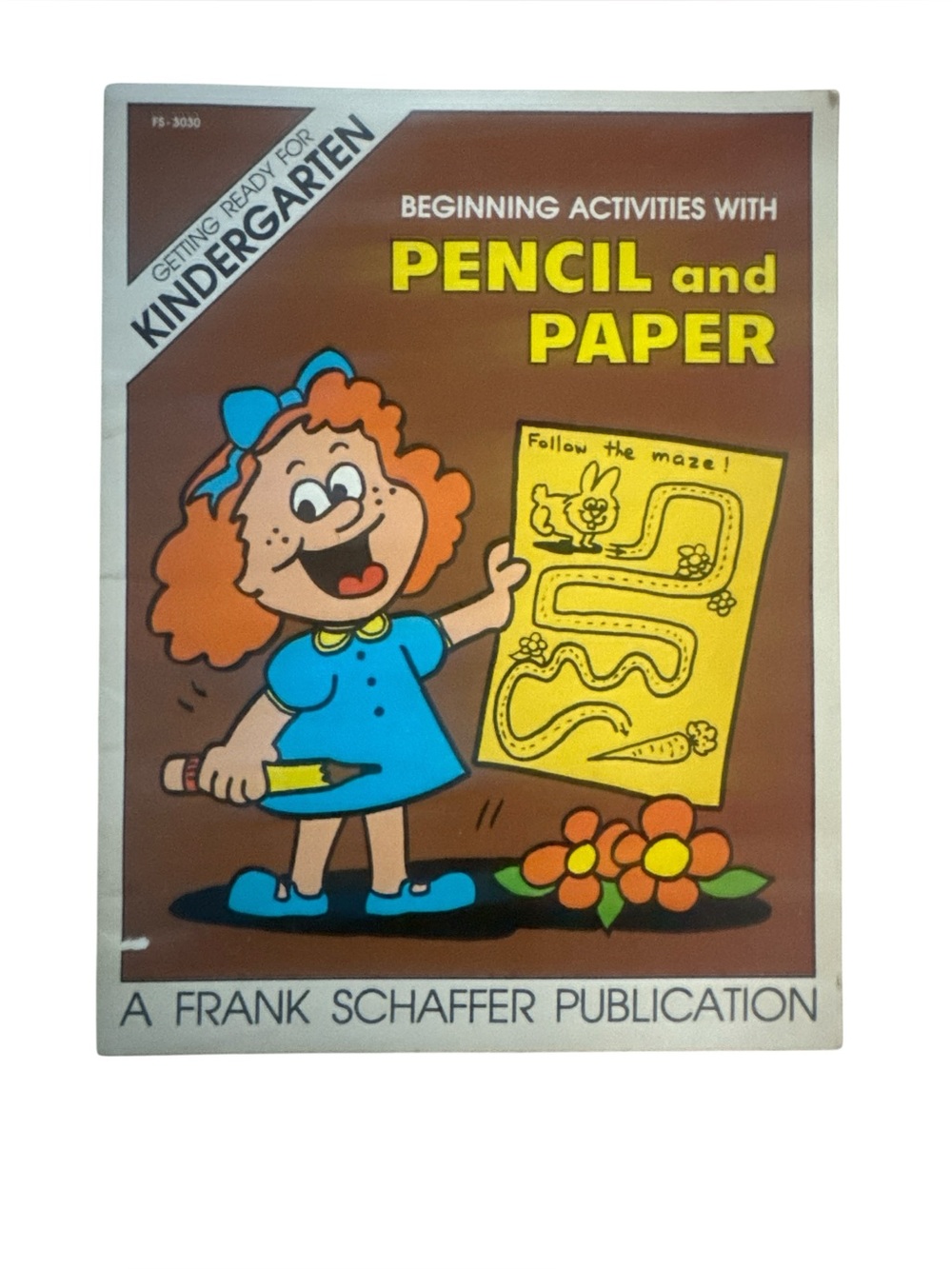 Frank Schaffer Getting Ready for Kindergarten Vintage 1980 Workbook NWOT School